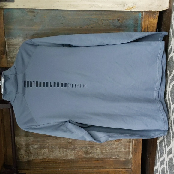 Nike Lacrosse Gray Quarter Zip Pullover - Men's Medium - Picture 3 of 10